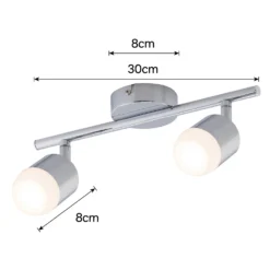 Pallas 2 Bar 4W LED Spotlight - Chrome -Lighting Shop 12810236 1164843073613312