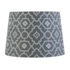 Patterned Tapered Lamp Shade - Grey -Lighting Shop 12812945 2034831963084479