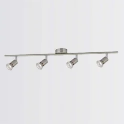 Rochdale 4 Lamp Spotlight Bar - Brushed Stainless Steel -Lighting Shop 12813665 1104843086075591