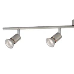 Rochdale 4 Lamp Spotlight Bar - Brushed Stainless Steel -Lighting Shop 12813665 1584843086139323