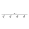 Rochdale 4 Lamp Spotlight Bar - Brushed Stainless Steel 1 Rochdale 4 Lamp Spotlight Bar - Brushed Stainless Steel -Lighting Shop 12813665 7924843086041946