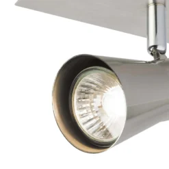 Swansea 1x 35W Spotlight - Brushed Stainless Steel -Lighting Shop 12813668 7694843086289005