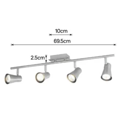 Swansea 4x 35W Spotlight - Brushed Stainless Steel -Lighting Shop 12813798 3324843086454485