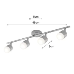 Pallas 4x 5W LED Spotlight - Chrome -Lighting Shop 12813806 5574843086961875