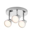 Apollo 3x 5W Round Plate LED Spotlight - Chrome -Lighting Shop 12813810 1804843087114068