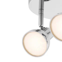 Apollo 3x 5W Round Plate LED Spotlight - Chrome -Lighting Shop 12813810 4514843087144866