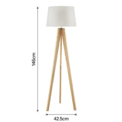Poppy Tripod Floor Lamp - Natural -Lighting Shop 12816482 4304833200836536