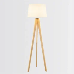 Poppy Tripod Floor Lamp - Natural -Lighting Shop 12816482 5054833200649462
