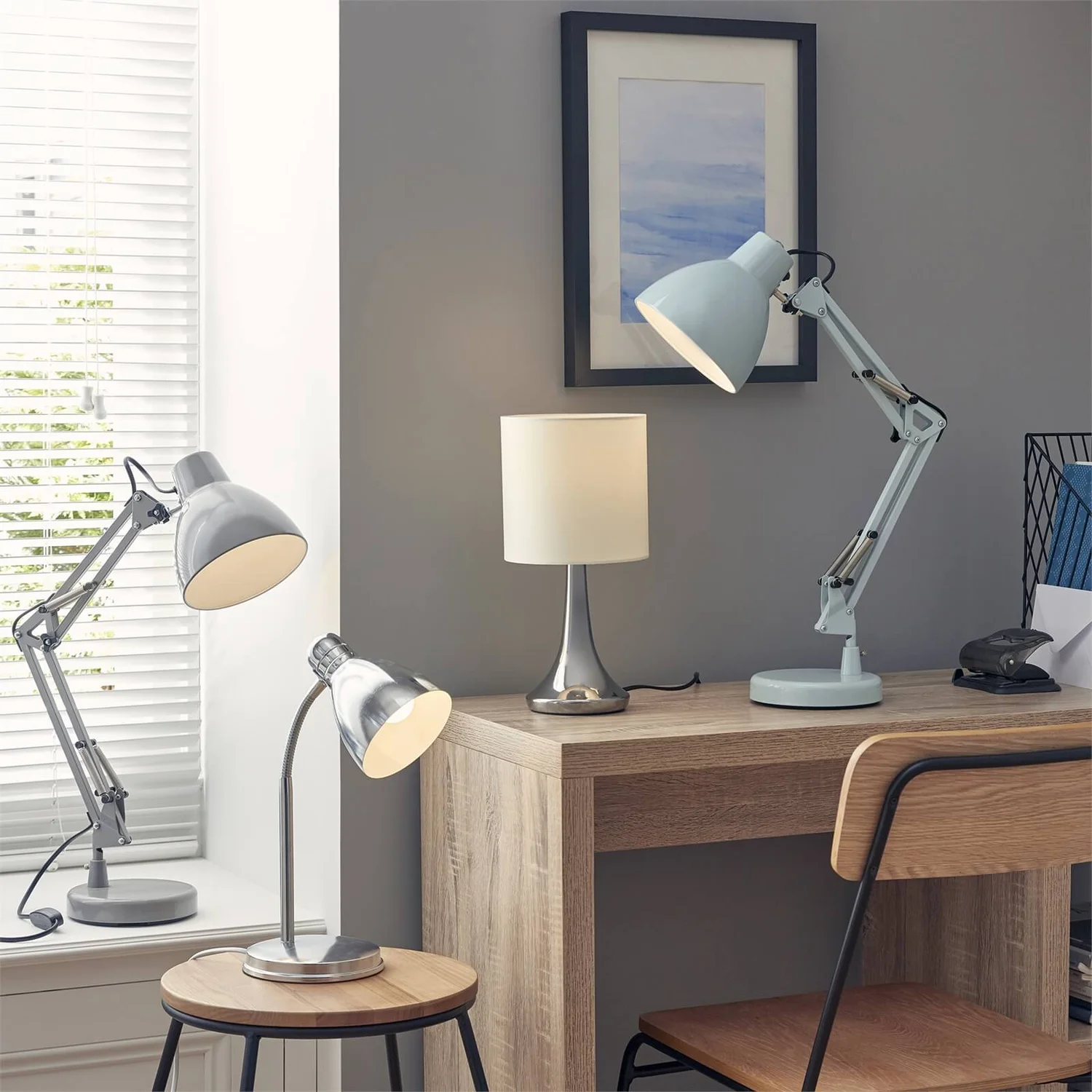 Hampton Desk Lamp - Chrome 4 Hampton Desk Lamp - Chrome - Image 2