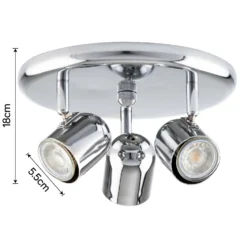Phoenix 3 Lamp Spotlight - Chrome 11 Phoenix 3 Lamp Spotlight - Chrome -Lighting Shop 12816706 1904843347999741