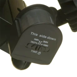 Lutec Shrimp Twin Head Outdoor LED PIR Wall Light - Black -Lighting Shop 12819186 1564832982861864