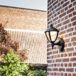 Lutec Unite LED PIR Outdoor Wall Light - Black -Lighting Shop 12819194 2504952877430275