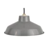 Retro Metal Easy Fit Pendant Light Shade - Grey -Lighting Shop 12819599 5794831916652279