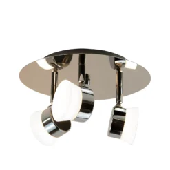 Paisley LED Bathroom Round Plate Spotlight - 3 X 4.5W -Lighting Shop 12826177 7004958071622001