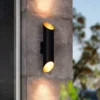 Eglo Agolada Outdoor LED Wall Light - Black & Copper -Lighting Shop 12828401 1444952642933730