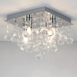 Orlando 23cm Square Flush - Chrome