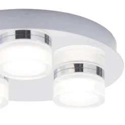 Amalfi 3 Plate LED Flush - Chrome -Lighting Shop 12831933 5724832981779977