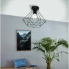 Eglo Tarbes Flush Light - Black 1 Eglo Tarbes Flush Light - Black -Lighting Shop 12836413 5404833170819100