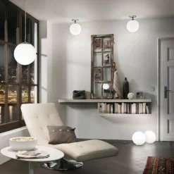 Eglo Rondo Flush Light - Satin Nickel -Lighting Shop 12836618 1855038705941696