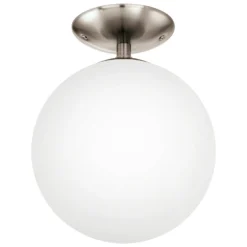 Eglo Rondo Flush Light - Satin Nickel -Lighting Shop 12836618 2245038705904337