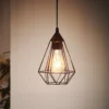 Eglo Tarbes Small Pendant Light - Black -Lighting Shop 12836707 1214940998958715