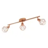 Eglo Zapata Triple Spotlight - Copper -Lighting Shop 12836886 1014843502933049
