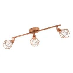 Eglo Zapata Triple Spotlight - Copper