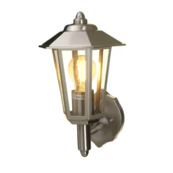 Lutec Grosvenor Stainless Steel Outdoor Wall Lantern -Lighting Shop 12840505 1204833193740372