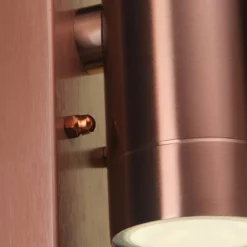 Lutec Rado Up & Down Outdoor Wall Light With PIR Motion Sensor - Copper -Lighting Shop 12840519 1704952691628995