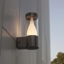 Lutec Virgo LED Stainless Steel Outdoor Wall Light -Lighting Shop 12840630 8164952643207489