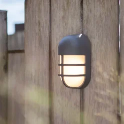 Lutec Bullo Outdoor Bulkhead Light - Anthracite -Lighting Shop 12840632 2134952694885864