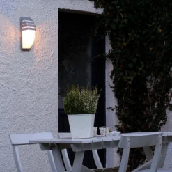 Lutec City Outdoor Bulkhead Wall Light - Anthracite -Lighting Shop 12840643 1054952694850872