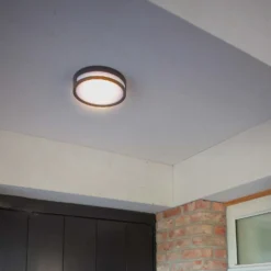 Lutec Rola LED Outdoor Bulkhead Light - Anthracite -Lighting Shop 12840746 1664952682958110