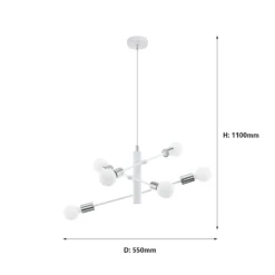 EGLO Gradoli 6 Light Baton Pendant 8 EGLO Gradoli 6 Light Baton Pendant -Lighting Shop 12881580 2584843701033138