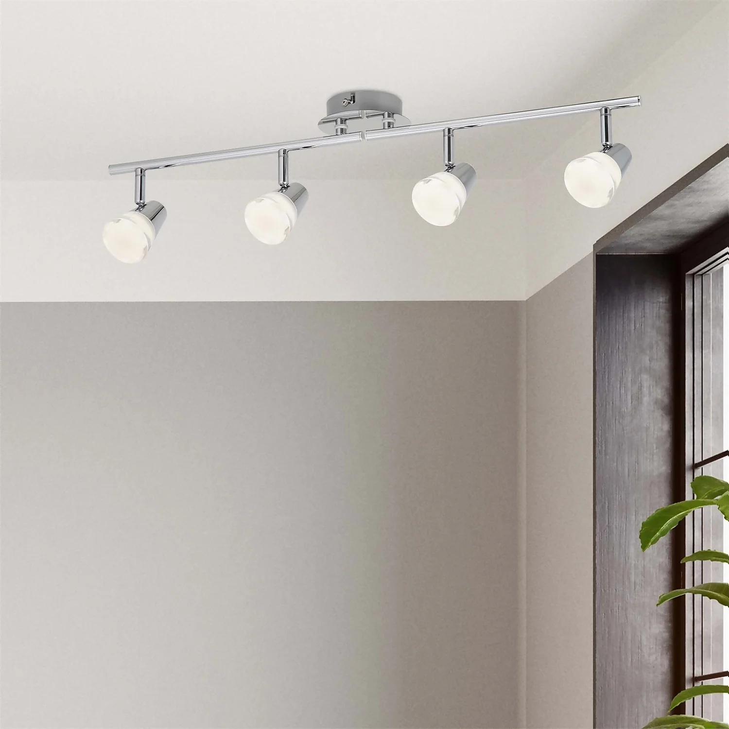 Rhea 4 Lamp Spotlight Bar - Polished Chrome 4 Rhea 4 Lamp Spotlight Bar - Polished Chrome - Image 2