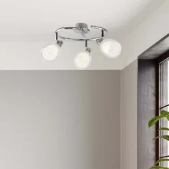 Eliza 3 Lamp Spotlight Plate - Chrome -Lighting Shop 12882217 2604843518126672