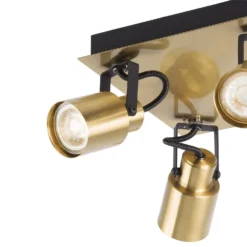 Lucy 4 Lamp Spotlight Bar - Gold & Black 11 Lucy 4 Lamp Spotlight Bar - Gold & Black -Lighting Shop 12882219 1984843518666783