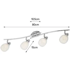 Eliza 4 Lamp Spotlight Bar - Chrome -Lighting Shop 12882220 1024843518360663