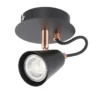 Emma Single Lamp Spotlight - Black & Copper -Lighting Shop 12882227 7714843519259109