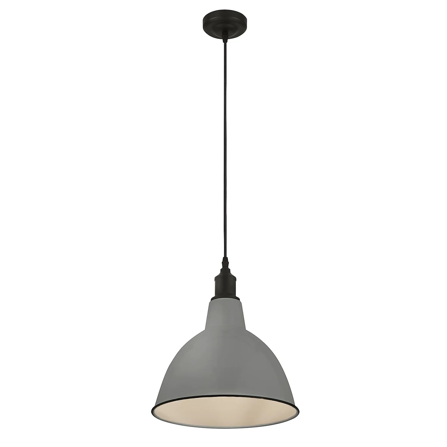 Country Living Farmhouse Dome Pendant Light - Grey - 25cm 3 Country Living Farmhouse Dome Pendant Light - Grey - 25cm