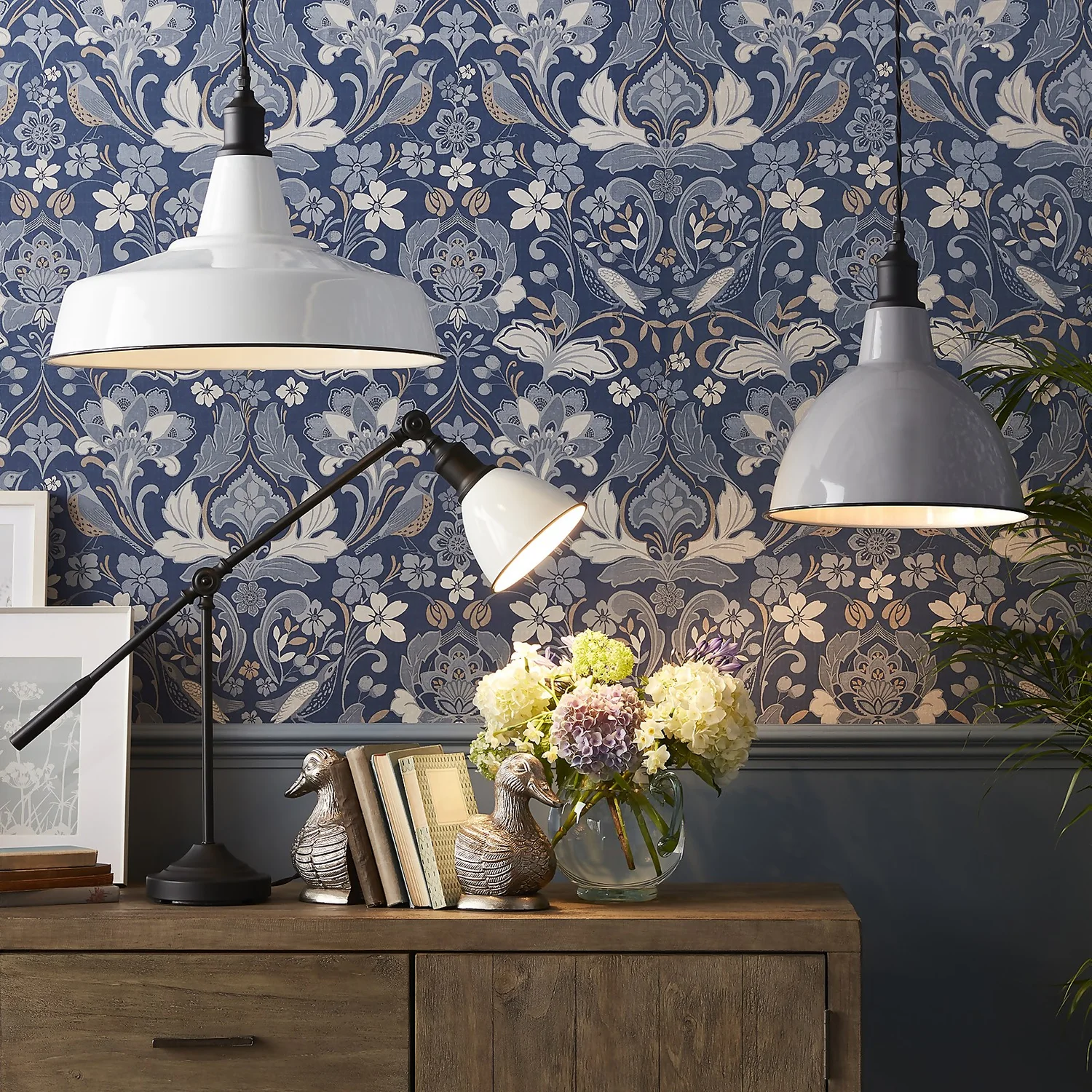 Country Living Farmhouse Pendant Light - White - 46cm 4 Country Living Farmhouse Pendant Light - White - 46cm - Image 2