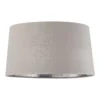 House Beautiful Samet Velvet Drum Shade - Grey - 45cm 2 House Beautiful Samet Velvet Drum Shade - Grey - 45cm -Lighting Shop 12882892 1584861119773691