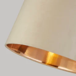 House Beautiful Samet Velvet Drum Shade - Champagne - 45cm -Lighting Shop 12882898 2124861162044159