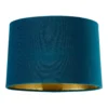 House Beautiful Samet Velvet Drum Shade - Teal - 30cm 2 House Beautiful Samet Velvet Drum Shade - Teal - 30cm -Lighting Shop 12882899 3364861162103904