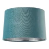 House Beautiful Samet Velvet Drum Shade - Duck Egg - 30cm -Lighting Shop 12882903 1754861162278525