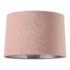 House Beautiful Samet Velvet Drum Shade - Pink - 30cm -Lighting Shop 12882905 3024861162278906