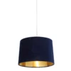 House Beautiful Samet Velvet Drum Shade - Navy - 30cm -Lighting Shop 12882907 2854867934774589