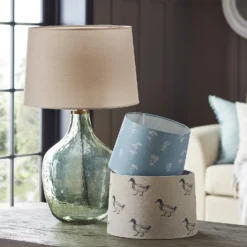 Country Living Annabelle Patterned Cotton Drum Lamp Shade - 25cm -Lighting Shop 12882915 2004861119709269