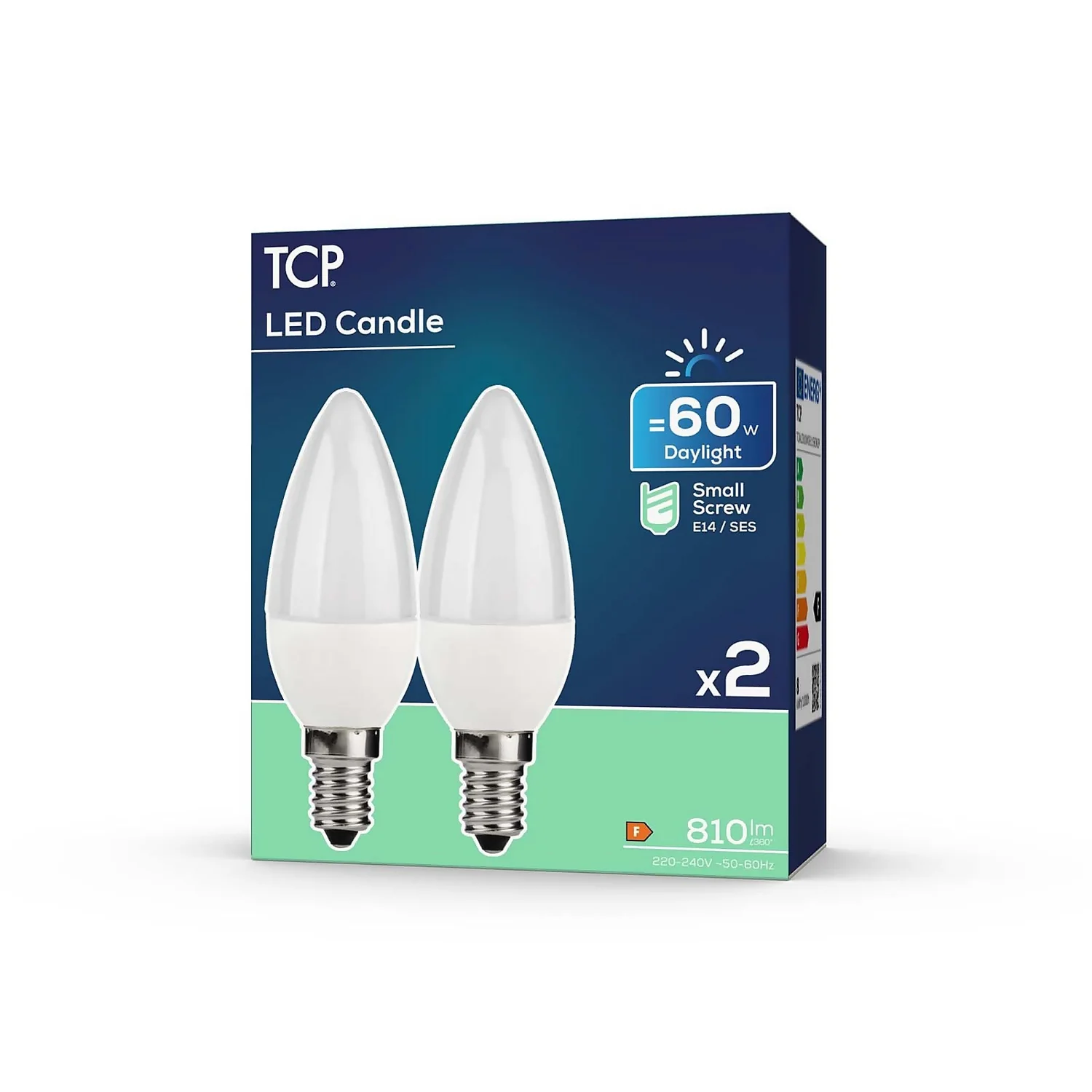 TCP Led Candle 60w Ses Daylight Bulb 2pk 4 TCP Led Candle 60w Ses Daylight Bulb 2pk - Image 2
