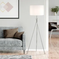 Bella Tripod Floor Lamp - White